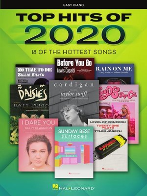 cover image of Top Hits of 2020 Easy Piano Songbook